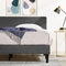 Zinus Liam Double Bed Frame Platform /Bedroom Furniture/Dark Grey Fabric