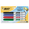 BIC Great Erase Low Odor Dry Erase Marker, Fine Point, Assorted, 4-Count (BICGDEP41ASST)