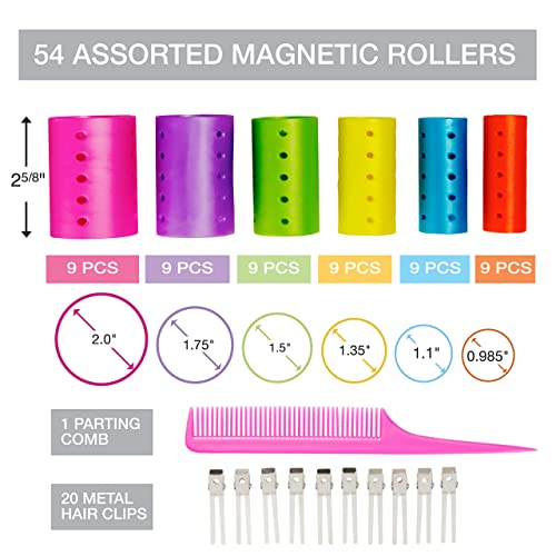 Conair Magnetic Rollers, Set of 75 Rollers