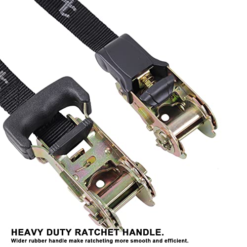 Ayaport Endless Ratchet Strap 1 inch 8 feet (no Hook) Small Short Ratcheting Tie Down Motorcycle Car Roof Rack Trailer Cargo Straps