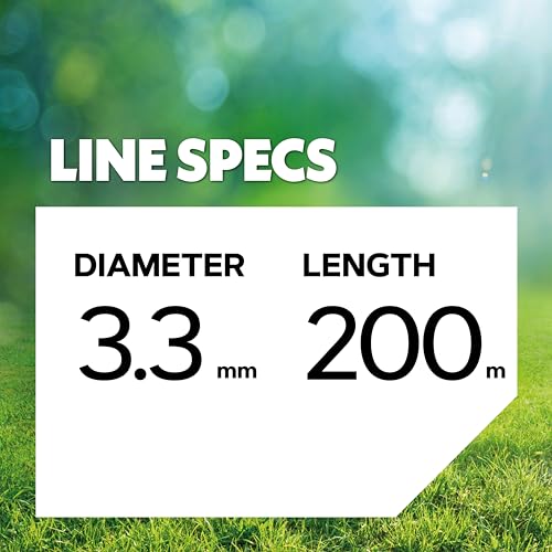 Oregon Nylium Star Shaped Strimmer Line Wire for Grass Trimmers and Brushcutters, Five Cutting Edges for Clean Finish, Professional Grade Heavy Duty Nylon, Fits Petrol Strimmers, 3.3mm-200m (‎106361E)