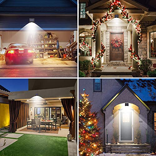 6 Pack Solar Lights Outdoor, 3 Modes/100LED Solar Security Lights Wireless IP65 Waterproof Solar Motion Lights Outdoor Solar Wall Lights Outdoor Lights for Front Door, Backyard, Garage, Deck…