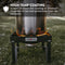 GasOne B-5200K Outdoor Cooker with High Pressure Steel Braided Hose Propane Burner Camp Stove