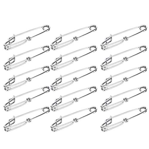 Tuna Clips, 15pcs Portable Stainless Steel Clips Durable Longline Branch Hangers Snap Fishing Accessory Easy On Off for Floats Sharking Tuna Fishing Crabbing Shrimping