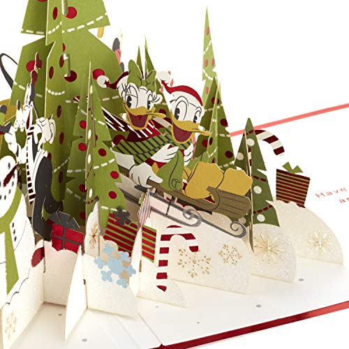 Hallmark Signature Paper Wonder Pop Up Christmas Card (Mickey Mouse and Friends)