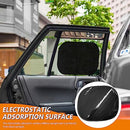 4 Pack Car Window Shades for Side Window, Cling Windshield Front Rear Car Window Screen, Large & Medium Car Sun Shade, Car Privacy Shades Protection Cover (4)