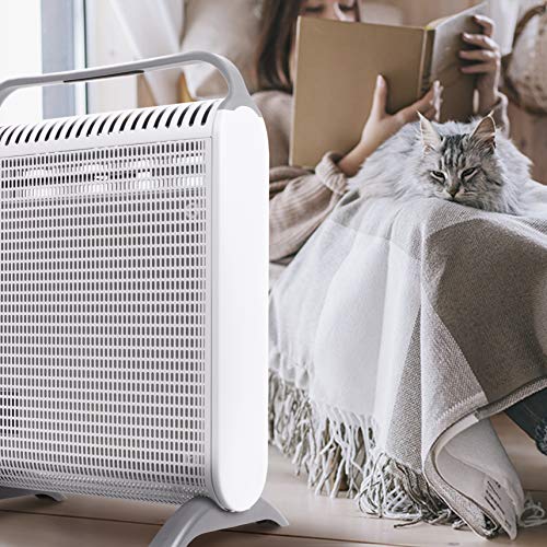 Duronic HV180 Electric Radiator, Energy-Saving Heater with Thermostat, Portable Convector with Carry Handle, Heater with 2 Levels, 1800 Watt Radiator with Overheating Protection, Heat Waves