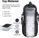 Zurligi Water Bottle Carrier Sling Bag with Adjustable Strap, Water Bottle Holder Bag, Sling Case 32oz-40oz Sports Insulated Crossbody Water Bottle Holder and 4 Pockets for Hiking Camping Travelling