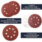 100Pcs Sanding Discs Pads， Hook and Loop Adhesive Sanding Discs Sandpaper 80/180/ 240/320/ 400/800/ 1000/1500/ 2000/3000 125mm with 8 Holes for Random Orbital Sander