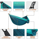 Camping Hammock, Camping Essentials & Camping Gifts with Two Tree Straps Single or Double Nylon Travel Tree Hammocks for Camping Backpacking Hiking