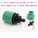 LALOCAPEYO 2Pcs Garden Hose Pipe Micro Irrigation Adapter One Way Adapter Tap Connector 8MM 4/7 8/11 Dual- Quick Connector Hose Irrigation Timer Water Hose Connector