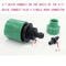 LALOCAPEYO 2Pcs Garden Hose Pipe Micro Irrigation Adapter One Way Adapter Tap Connector 8MM 4/7 8/11 Dual- Quick Connector Hose Irrigation Timer Water Hose Connector