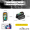 Bike Frame Tube Bag with Touchable Phone Holder - Bicycle Waterproof Two Sides Twins Handlebar Front Bag with Large Capacity Pouch Storage with Cell Phone Mount for Galaxy Phone and iPhone Below 7.2”