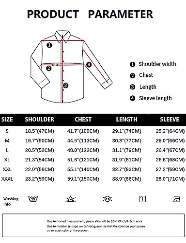 ZEROYAA Men's Regular Fit Dress Shirt Solid Wrinkle-Free Long Sleeve Casual Business Button Up Shirts with Pocket, Purple, X-Large