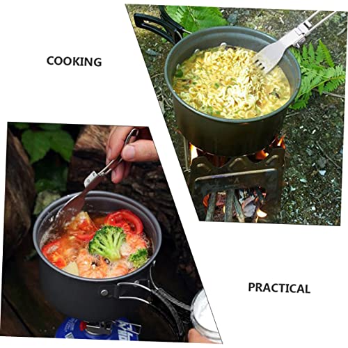 10PCS Camping Cookware Stove Kettle Mess Kit – Camping Cooking Set - Camping Pots and Pans Set - Camp Accessories Equipment - Backpacking Supplies Survival Gear for Outdoor and Picnic