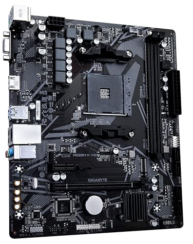 GIGABYTE A520M K Micro ATX DDR 4 (Rev. 1.0) Ultra Durable AMD Motherboard with Gbe LAN with Bandwidth Management, Pcie 3.0 X4 M.2, Smart Fan 5, Anti-Sulfur Resistors Design