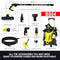 BESTSOON 3800PSI High Electric Pressure Washer Power Washer with 360° Spinner Wheels 2400W High Power 260Bar Jet Cleaner Sprayer Detergent Bottle Turbo Nozzle