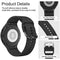 Silicone Bands for Samsung Galaxy Watch 6 Band & Galaxy Watch 5 Bands/Galaxy Watch 4 Band Women Men, 20mm Adjustable Sports Replacement Strap for Galaxy Watch 6/6 Classic/5/5 pro/4/4 Classic