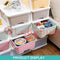 5 Tier Large Plastic Drawer Storage Organiser Level Office Box Cabinet with (Candy Mix Color)