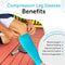 Zensah Compression Leg Sleeves - Helps Shin Splints, Leg Sleeves for Running (Small/Medium, Topography)