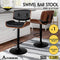 ALFORDSON Bar Stool Kayla Adjustable Kitchen Stool Swivel Counter Wooden Dining Chair in 62.5-84cm Seat Height with Gas Lift for Home Bar Dining Room