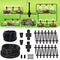 AWOWZ New Quick-Connect Drip Irrigation Kit 140FT, Upgraded Garden Watering System with 1/4" Blank Distribution Tubing Adjustable Nozzle Emitters Sprinkler, Saving Water Automatic Irrigation Equipment for Patio Lawn