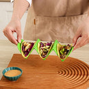 Taco Holder | Colorful Tortilla Holders,Taco Rack Pancake Tray Holds 3 or 2 Tacos Each Keeping Shells Upright, Dishwasher