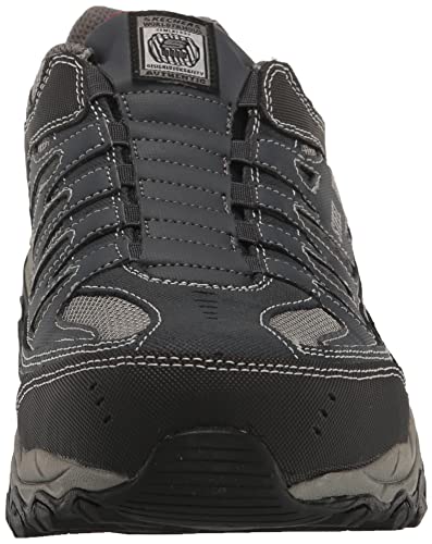 Skechers Men's Cankton Ebbitt Steel Toe Construction Shoe, Navy/Grey, 10.5