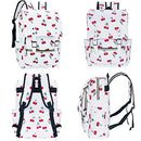 Cherry School Backpack for Girls Women, 15.6 inch Laptop Backpacks Bookbags for College Travel