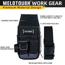 MELOTOUGH Small Tool Pouch, Pocket Tool Pouch Tool Belt Pouches with Belt Clip Utility Mini Tool Organizer Pouch for Electrician, Carpenter, Construction, Technician