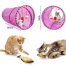 LONENESSL 33pcs Cat Toys Set Kitten Toys Catnip Fish Toy Set Interactive Feather Toy Cat Teaser Wand Fish Mice Balls Fluffy Mouse Bell Toys for Cats