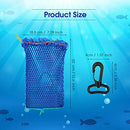 3 Pieces Crab Trap Bait Bags Outdoor Sports Style with 3 Pieces Rubber Locker for Fishing Crab Traps Catch