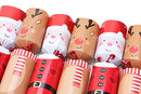 Toyland® Pack of 6 Fun Christmas Crackers with Santa Character to Race to Santa's Workshop