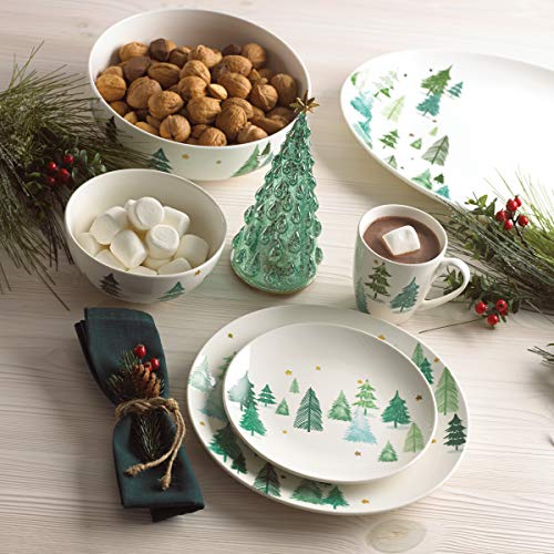 Lenox 880068 Balsam Lane 4-Piece Dinner Plate Set(Green)