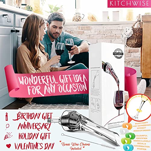 Wine Aerator Pourer, Premium Aerating Pourer and Decanter Spout