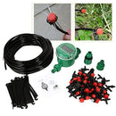 Micro Drip Irrigation System with Hose Timer Dripper Sprinkler Plant Watering Irrigation Pipe Irrigation Spray for Flower Lawn Patio Garden Greenhouse Plants