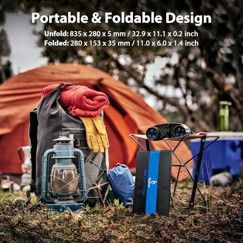 [Upgraded]BigBlue 3 USB Ports 28W Solar Charger(5V/4.8A Max), Foldable Portable Solar Phone Charger with SunPower Solar Panel Compatible with iPhone 11/Xs/XS Max/XR/X/8/7, iPad, Samsung Galaxy LG etc.