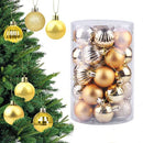 4cm/1.6inch Christmas Ball Ornaments - 34Pcs Shatterproof Plastic Christmas Balls, with Hanging Loop Sparkling Halloween Christmas Tree Ornaments Balls for Holiday and Party Decoration (Golden)