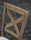 Signature Design by Ashley Dining Room Chair, Wood, Beige
