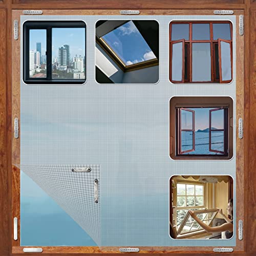 BKSAI Magnetic Fixings for Magnetic Fly Screens Replace Fly Screen Mesh Tape for Window Mosquito Net Fly Inside und Outward Opening Window Magnetic Clips DIY