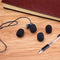 10 Piece Black L 35mm x D10mm Mini Microphone Headset Windscreen Foam Mic Cover