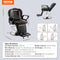 VEVOR Salon Chair, Hydraulic Recliner Barber Chair for Hair Stylist, 360 Degrees Swivel 90°-130° Reclining Salon Chair for Beauty Spa Shampoo, Max Load Weight 330 lbs, Black