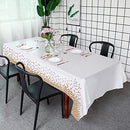 FYY 4 Pack Disposable Plastic Tablecloths, 54" X 108" Plastic Tablecloths for Indoor or Outdoor Tables Parties Christmas Picnic Birthdays and Weddings