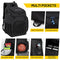 MIER Basketball Backpack Large Sports Bag for Men Women with Laptop Compartment, Best for Soccer, Volleyball, Gym, Travel, 40L, Black