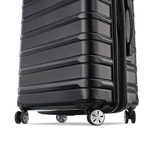 Samsonite Omni 2 Hardside Expandable Luggage with Duel Spinner Wheels, Midnight Black, 3-Piece Set (CO/MED/LG), Omni 2 Hardside Expandable Luggage with Duel Spinner Wheels