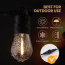 Groverdi 30M LED Festoon String Lights 30 Bulbs 98FT Christmas Wedding Party Garden Light Outdoor Easter Waterproof IP65 Strip Hanging Bulbs S14 1W LED Bulb Kit