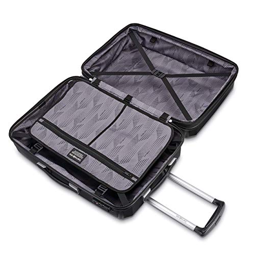 Samsonite Winfield 3 DLX Hardside Luggage with Spinner Wheels, Black, 3-Piece Set (20/25/28), Winfield 3 DLX Hardside Expandable Luggage with Spinners