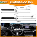 Steering Wheel Lock, Universal Vehicles Wheel Lock, The Club Steering Wheel Lock Anti-Theft Device, The Club Steering Wheel Lock Car Lock Security for Auto/Truck/SUV/Van/Trailer, 3 Keys