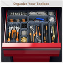 【𝟯𝟮𝗣𝗖𝗦】A-LUGEI Tool Box Organizer Tray Divider Set, Desk Drawer Organizer, Garage Organization and Storage Toolbox Accessories for Rolling Tool Chest Cart Cabinet Work Bench Small Parts Hardware