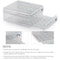 ZHAIXIAONIAN Egg Holder for Refrigerator, 60 Egg Drawer Organizer with Time Scale, Stackable Egg Holder Egg Trays, Clear Egg Fresh Storage Box for Friage, Large Capacity Egg Container Organizer Bins